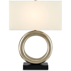 Kirkos 27 inch 150.00 watt Silver Leaf Table Lamp Portable Light