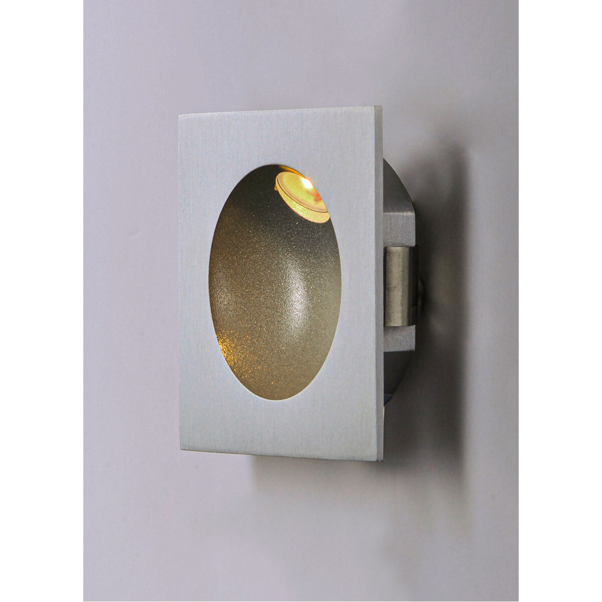 Alumilux Step Light LED 3.25 inch Satin Aluminum Outdoor Wall Mount