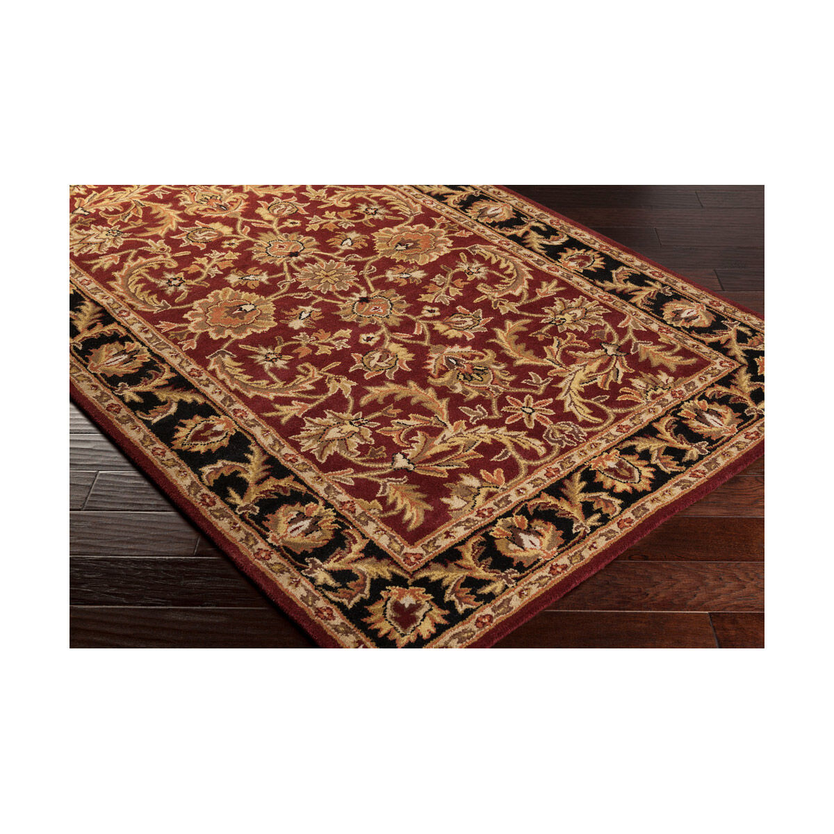 Middleton 42 X 42 inch Dark Brown/Mustard/Black/Clay Rugs, Round