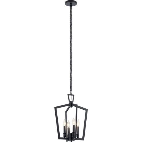 Abbotswell 4 Light 14 inch Black Pendant Ceiling Light
