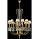 Mariner Luxury LED 38.58 inch Antique Gold Plated Chandelier Ceiling Light