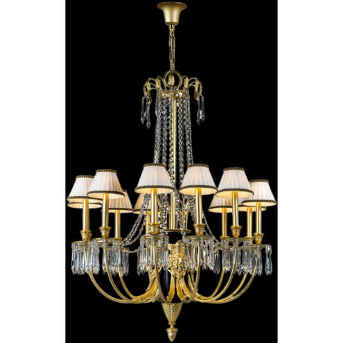 Mariner Luxury LED 38.58 inch Antique Gold Plated Chandelier Ceiling Light