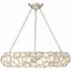 Palla 6 Light 24 inch Antique Silver Chandelier Ceiling Light