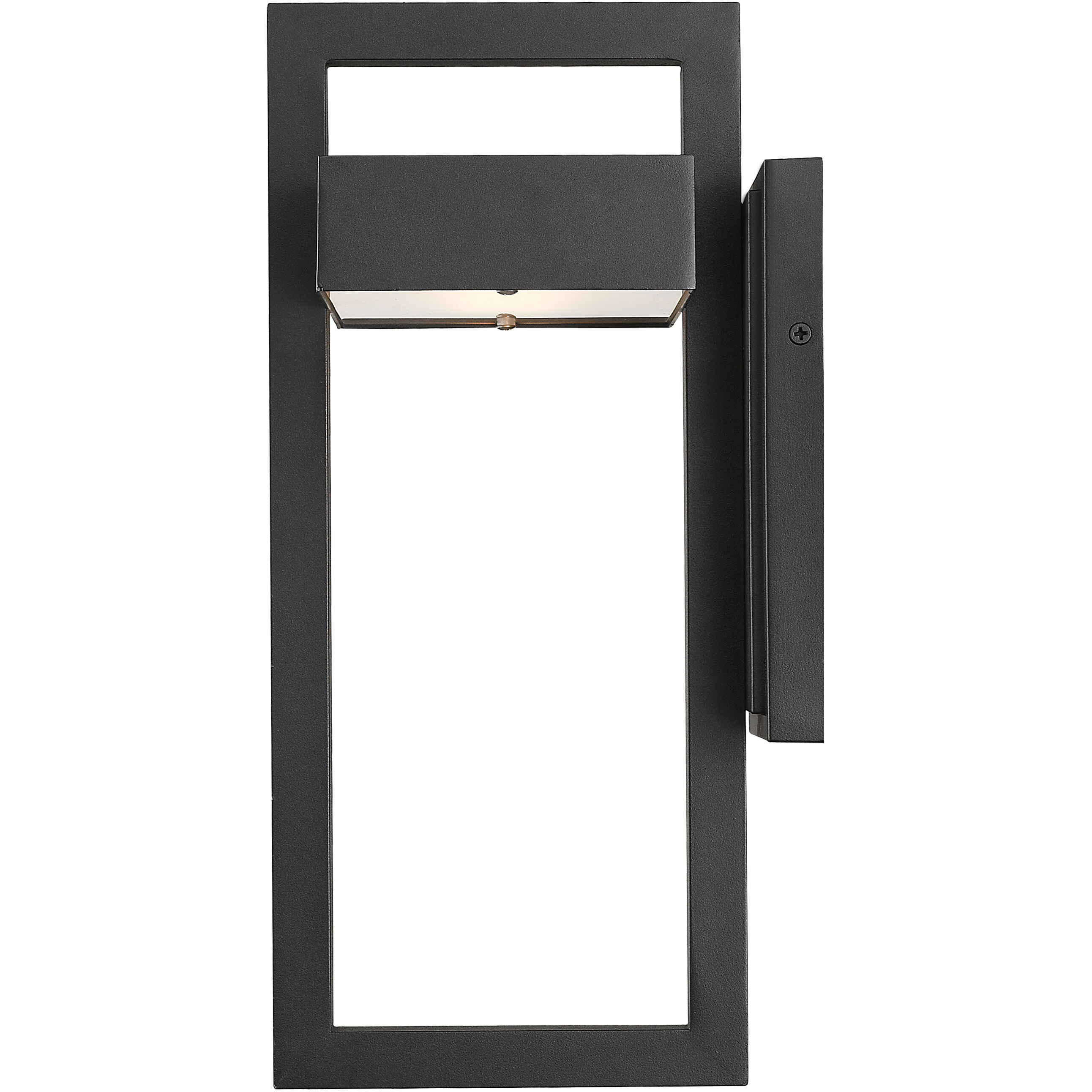 Luttrel LED 15 inch Black Outdoor Wall Light
