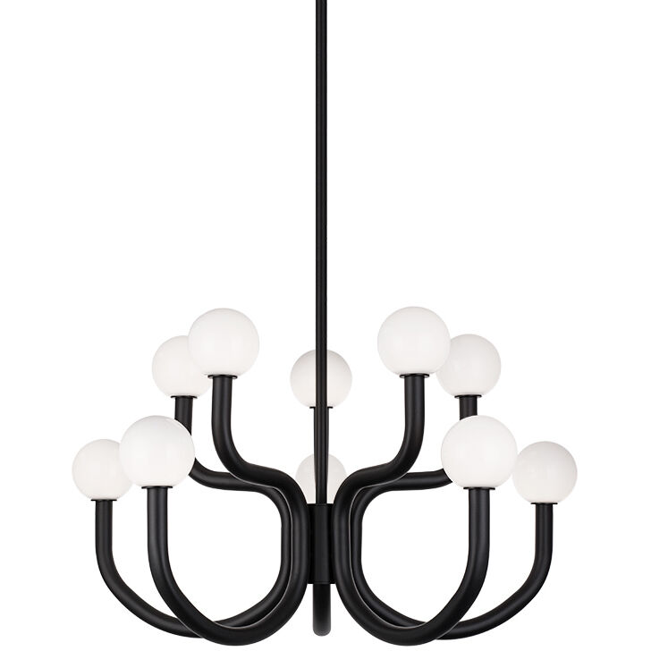 Joelle 10 Light 28.88 inch Matte Black Pendant Ceiling Light