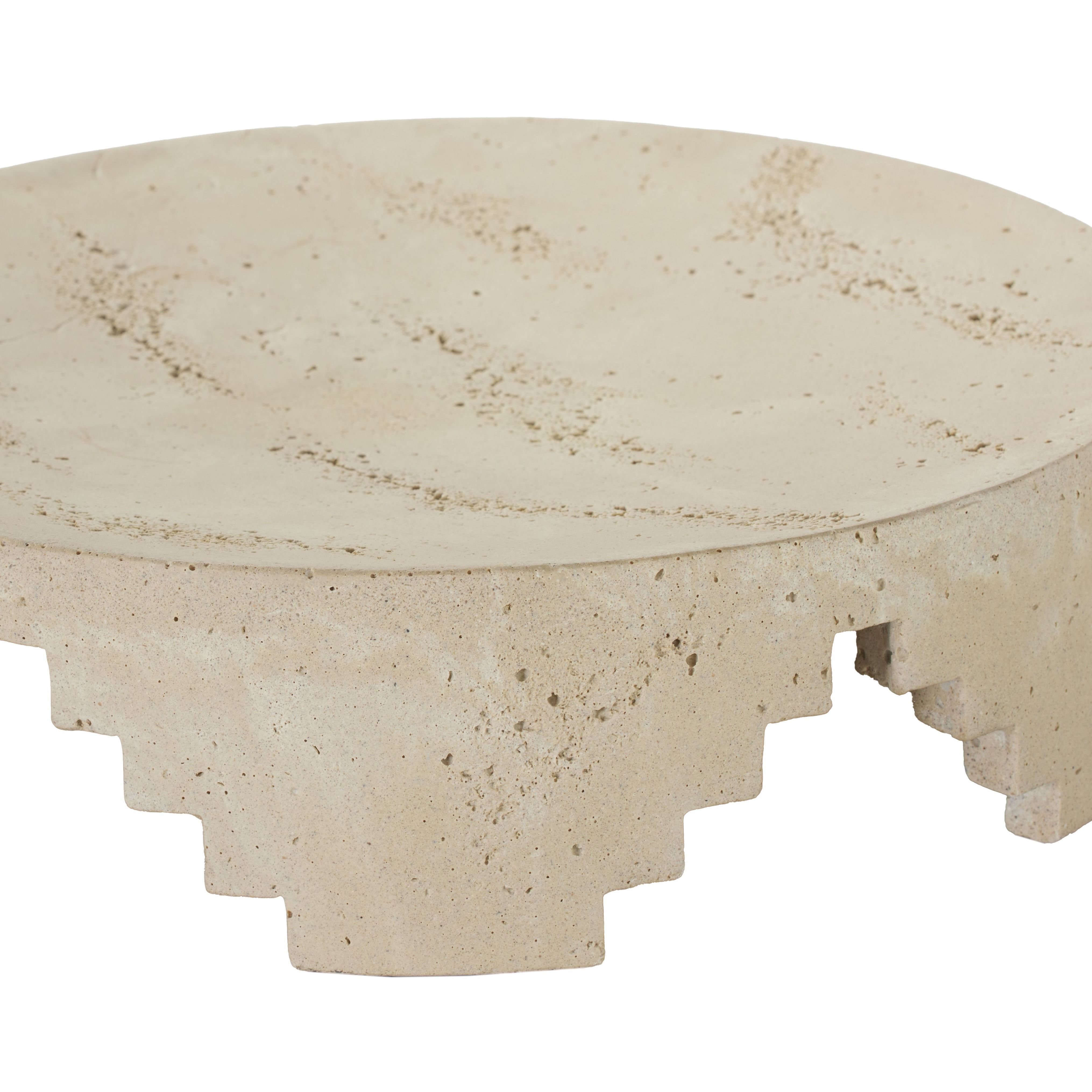 Cornwall Faux Travertine Centerpiece