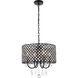 Elise 4 Light 17 inch Black Pendant Ceiling Light