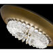 Signature Bellaire LED 15.75 inch Aged Brass Flush Mount Ceiling Light