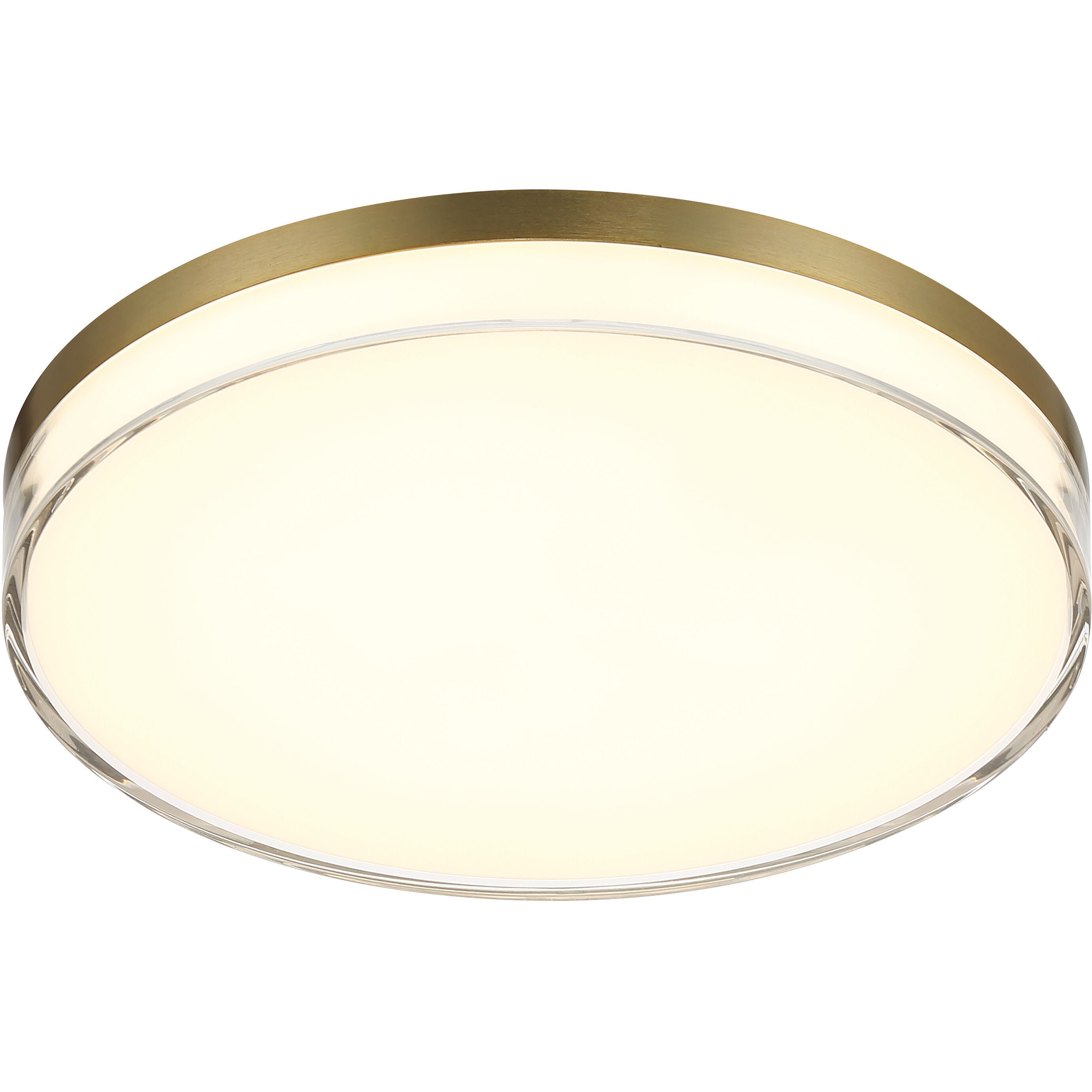 Vantage LED 11 inch Ashen Brass Outdoor Flush Mount