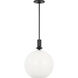 Drew & Jonathan Malcolm 1 Light 14 inch Midnight Black Pendant Ceiling Light