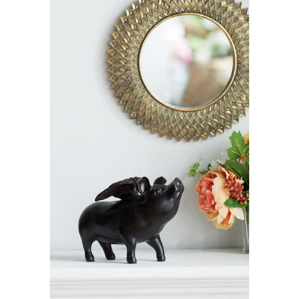 Diamond 13.2 X 13.2 inch Antique Gold Mirror