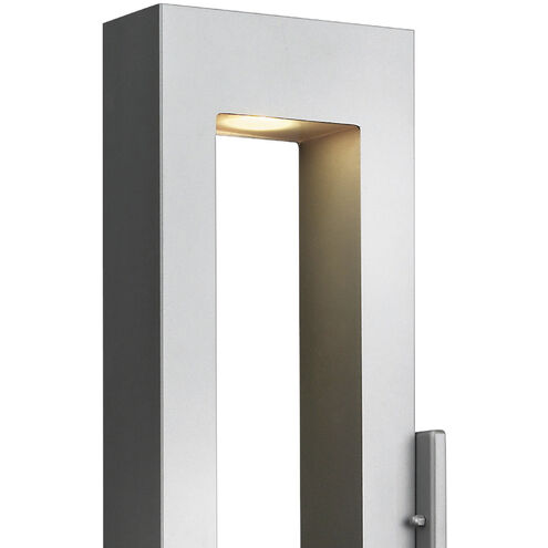 Atlantis LED 24 inch Titanium Outdoor Wall Mount Lantern, Large
