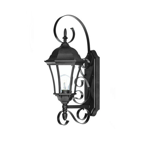 New Orleans 1 Light 22 inch Matte Black Exterior Wall Mount