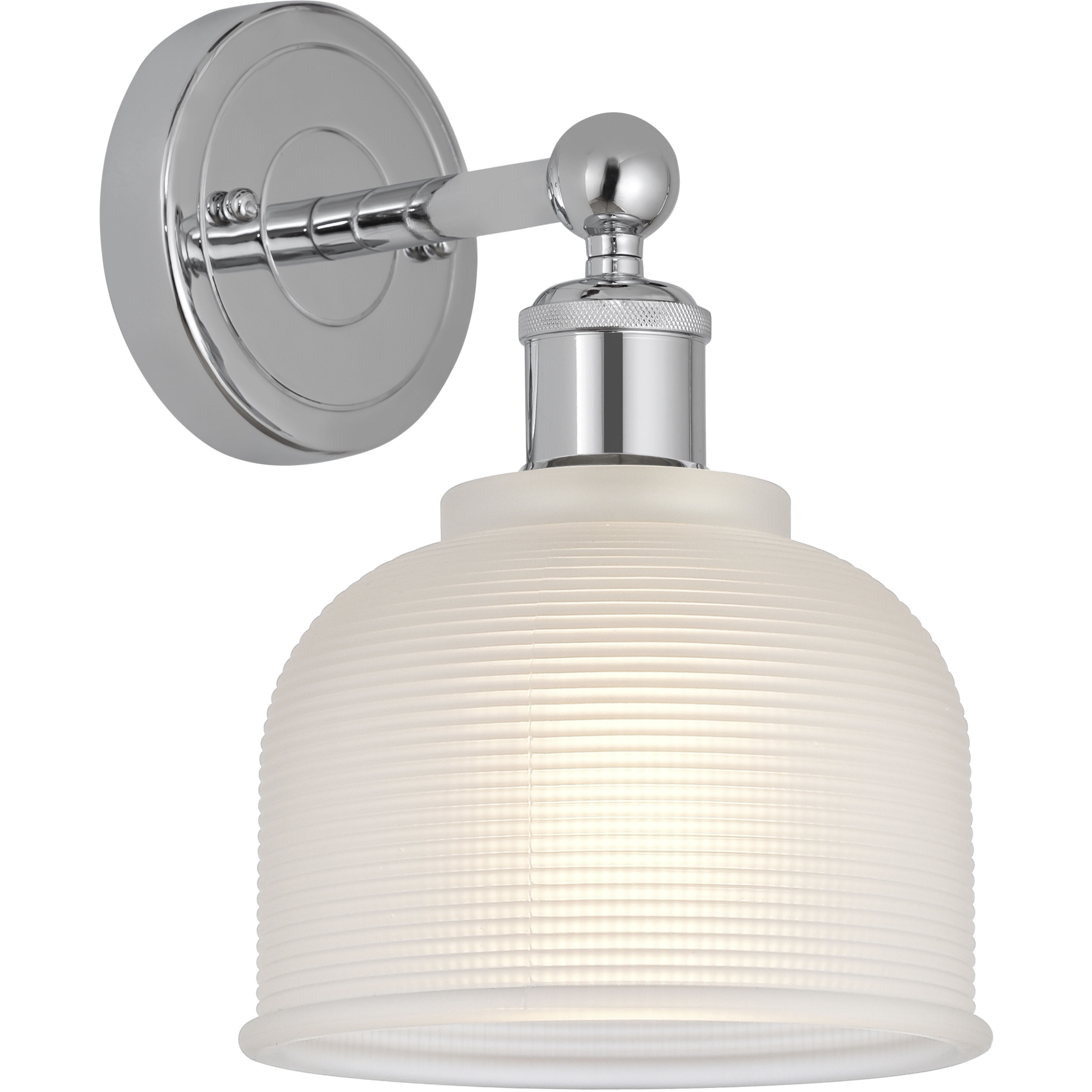 Edison Dayton 1 Light 6 inch Polished Chrome Sconce Wall Light in White
