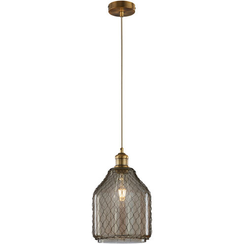 Margit 1 Light 8 inch Antique Brass Pendant Ceiling Light