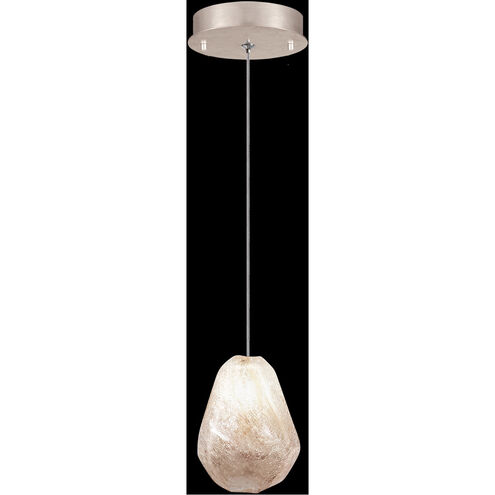 Natural Inspirations 1 Light 6 inch Gold Drop Light Ceiling Light in Natural Quartz Studio Glass 9