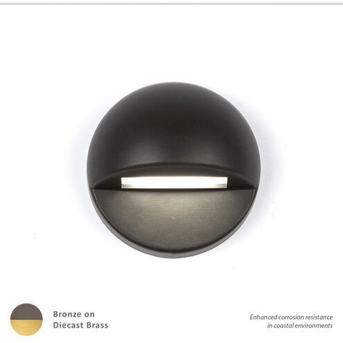 Tyler 12 2.8 watt Solid Brass Coated in Bronze Deck and Patio Lighting in 2700K, Bronzed Brass, WAC Landscape