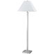 Hotel 59 inch 100 watt Brushed Steel Floor Lamp Portable Light