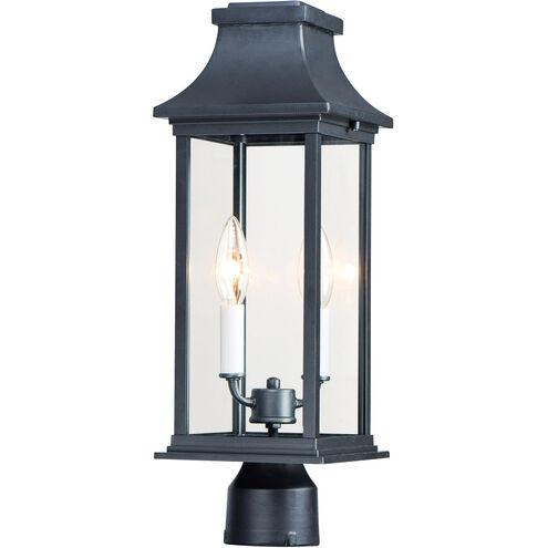 Vicksburg 2 Light 20 inch Black Outdoor Pole/Post Mount