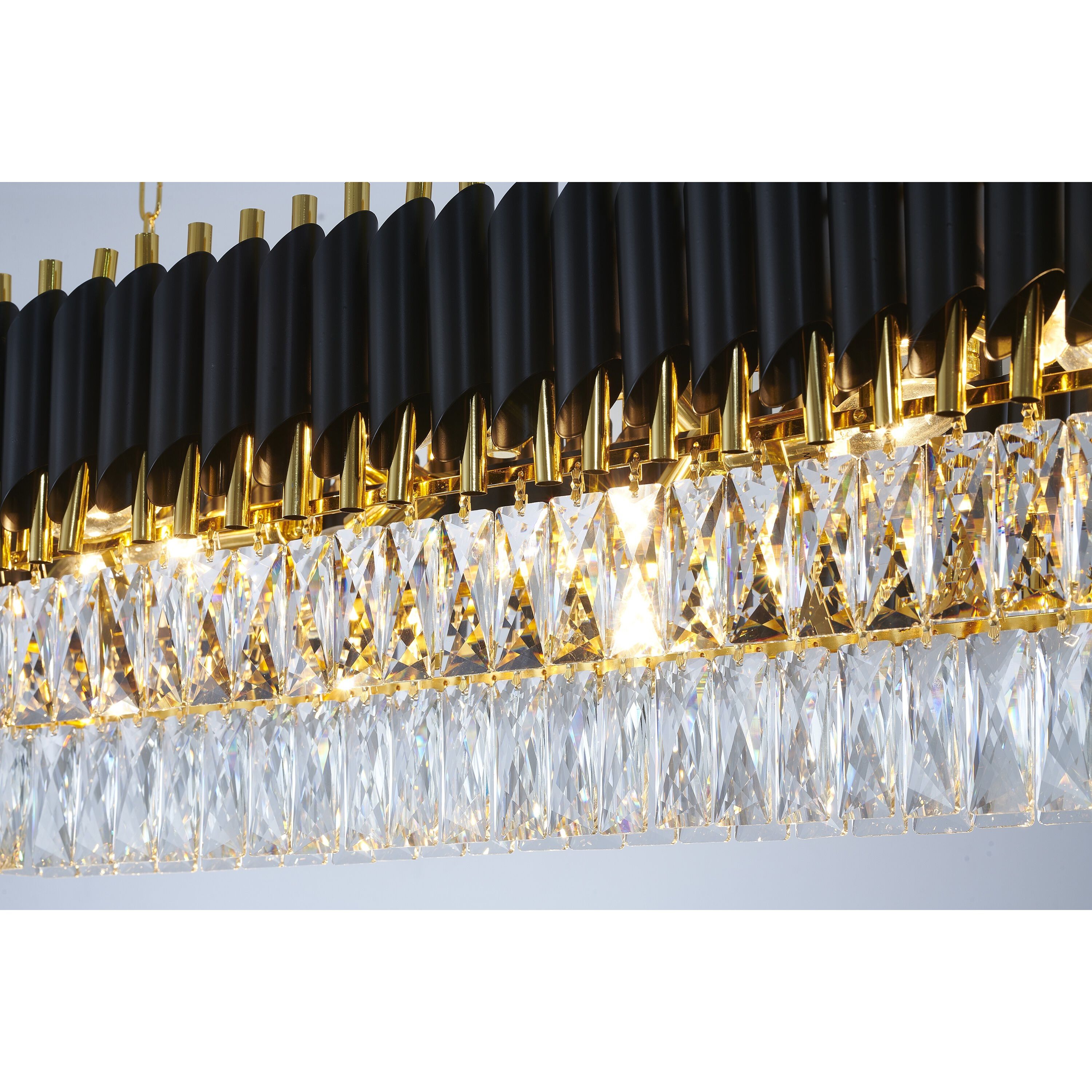Canada LED 12 inch Black and Gold Chandelier Ceiling Light