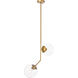 Ryland 2 Light 21 inch Brass Pendant Ceiling Light