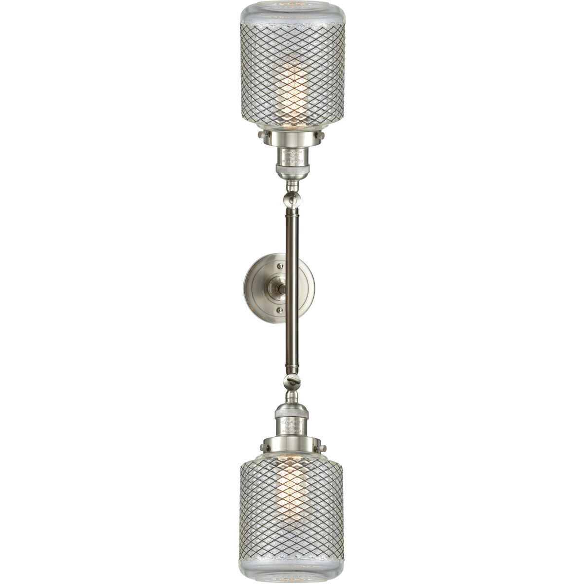 Franklin Restoration Stanton 2 Light 16 inch Brushed Satin Nickel Bath Vanity Light Wall Light, Franklin Restoration