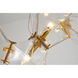 Canada 6 Light 12 inch Brass Gold Chandelier Ceiling Light