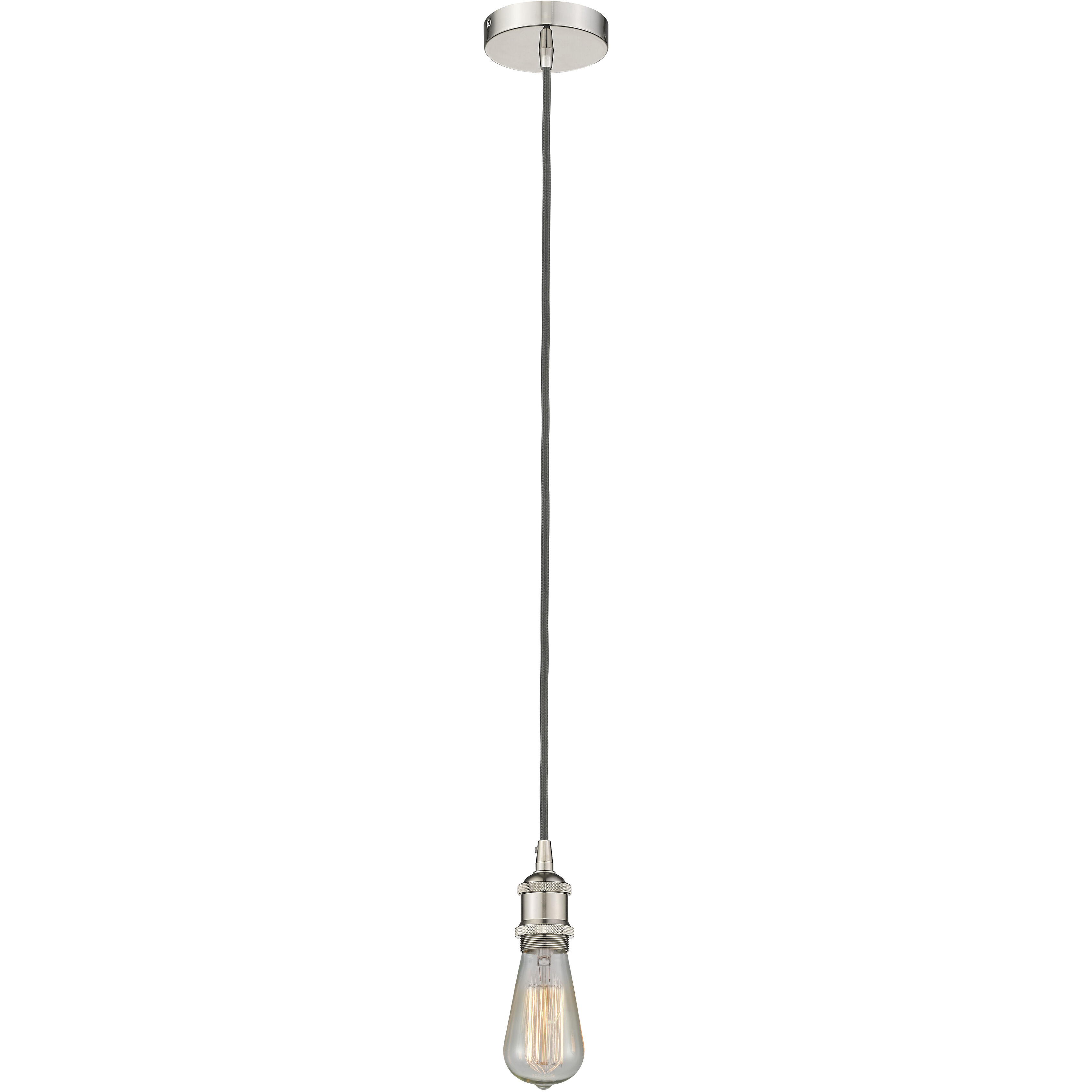 Paladin 1 Light 7.13 inch Polished Nickel Mini Pendant Ceiling Light