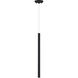 Forest LED 4.75 inch Matte black Pendant Ceiling Light in 1, 3, Matt black Steel