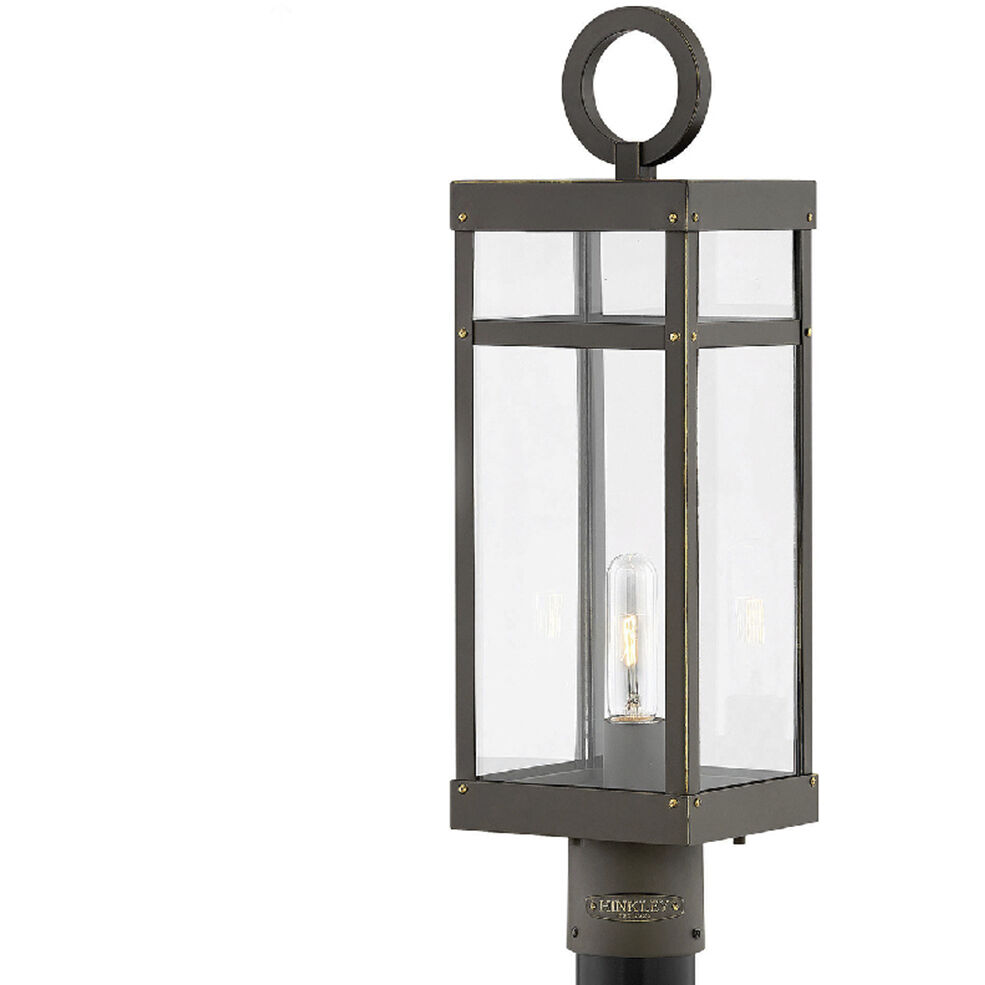 Open Air Porter LED 23 inch Oil Rubbed Bronze Outdoor Post Mount Lantern, Estate Series