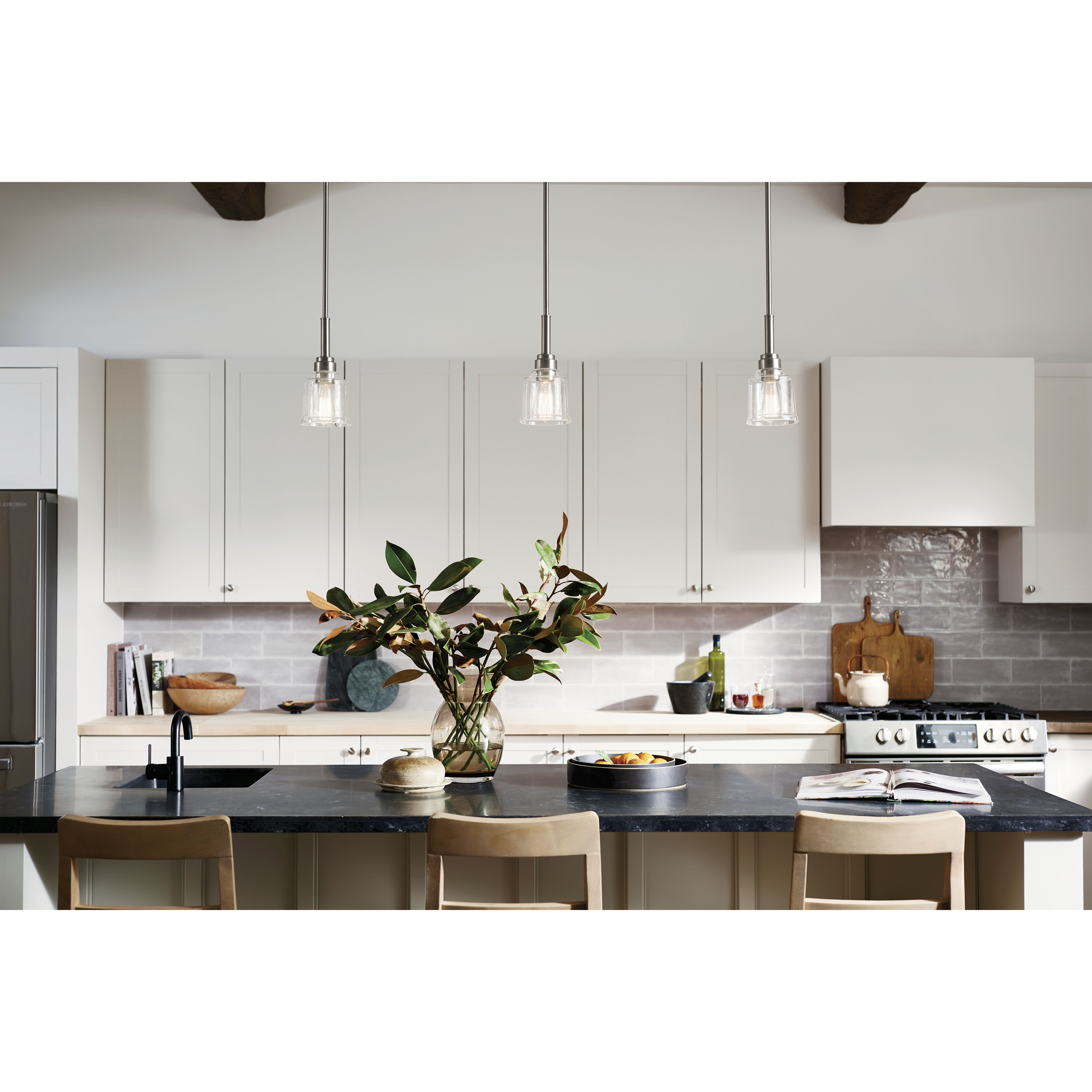 Aivian 1 Light 5.25 inch Nickel Textured Mini Pendant Ceiling Light