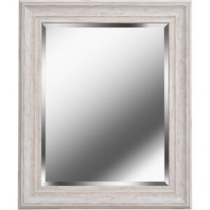 Warren 35 X 29 inch Distressed White Wood Wall Mirror