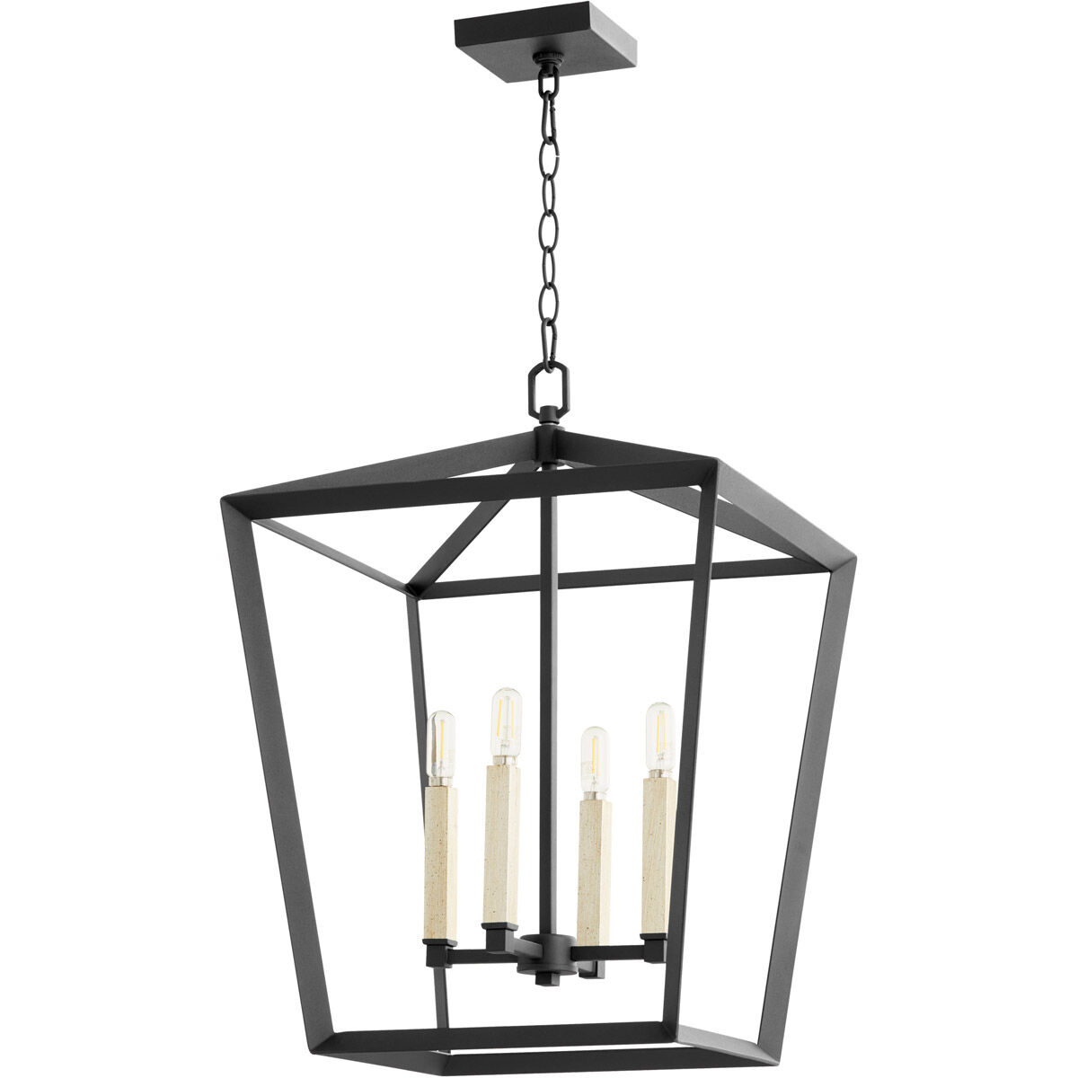 Hyperion 4 Light 17 inch Noir Chandelier Ceiling Light