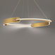 Ilios LED 32.25 inch Aged Brass Pendant Ceiling Light