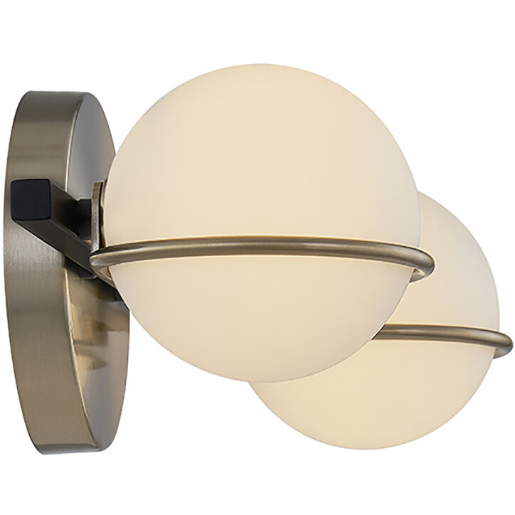 Fusion LED 14.25 inch Matte Black Bath Bar Wall Light in Matte Black and Brass