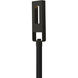 Atlantis LED 25 inch Satin Black Outdoor Post Mount Lantern, Large