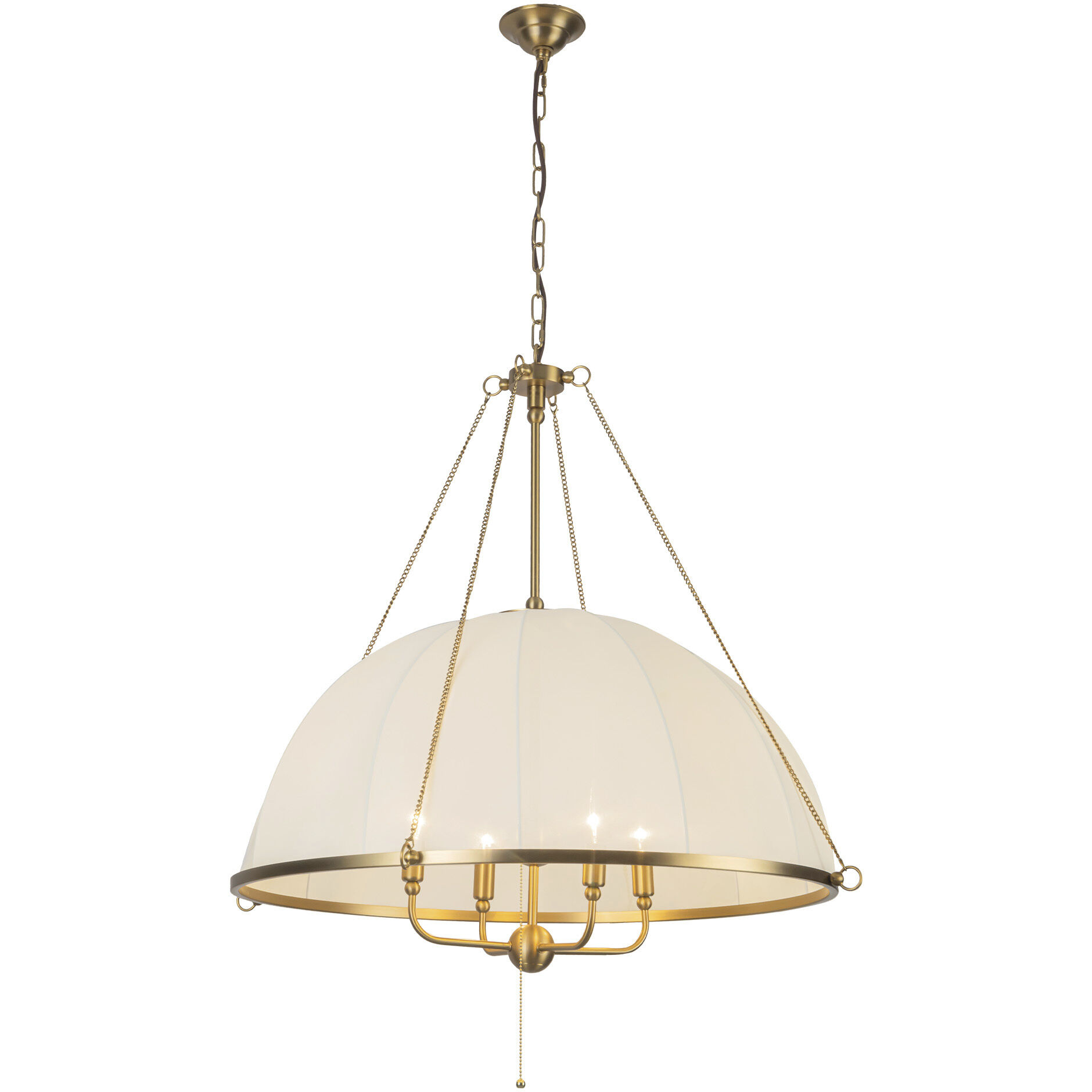 Alora Mood Crosby 4 Light 33 inch Brushed Gold Chandelier Ceiling Light