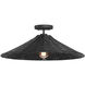Bohemian 1 Light 22 inch Matte Black Semi-Flush Ceiling Light