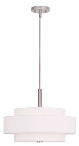 Meridian 4 Light 18 inch Brushed Nickel Pendant Ceiling Light