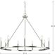 Gilliam 9 Light 35.5 inch Brushed Nickel Chandelier Ceiling Light