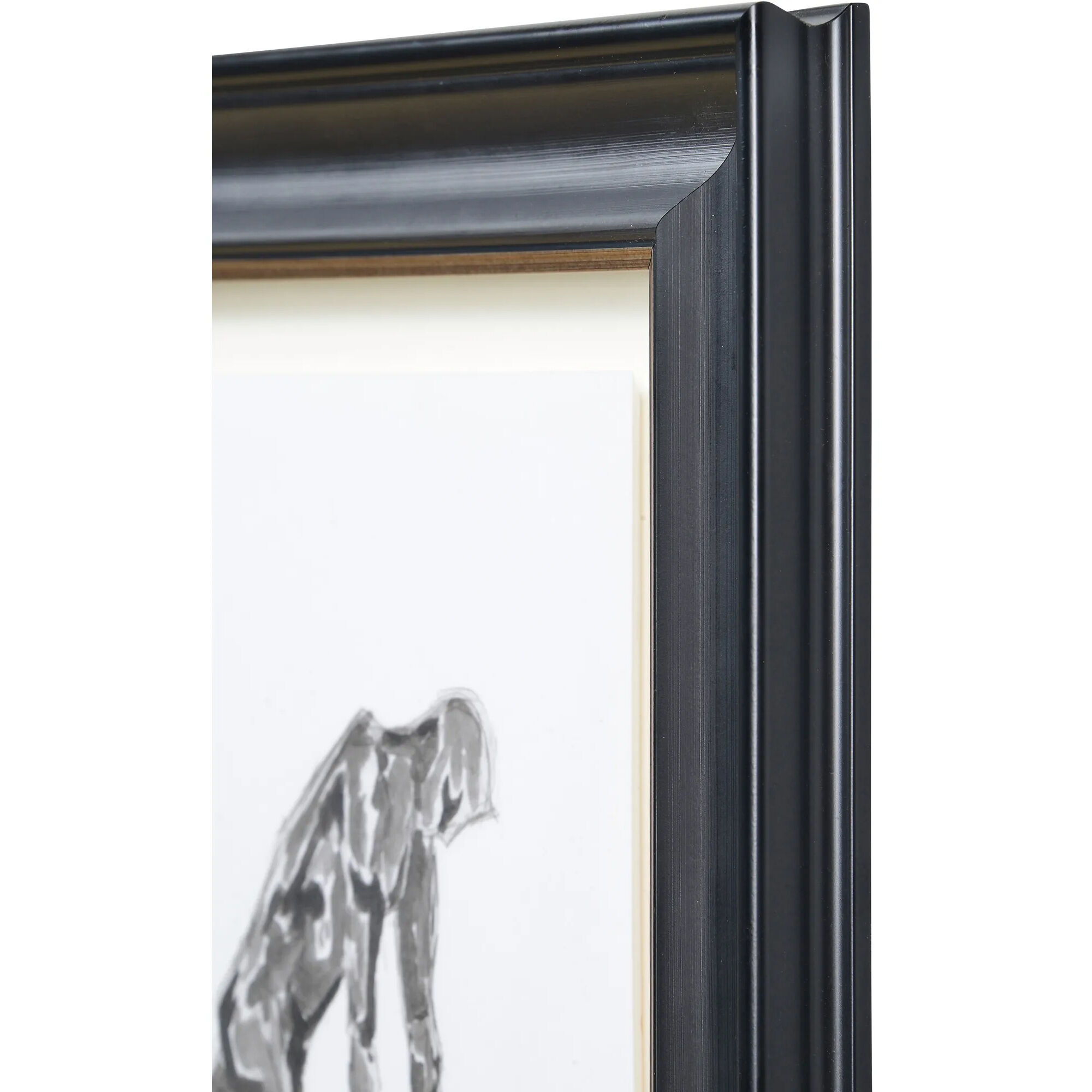 Studio Line Sketch Black/White Wall Art, 4 Piece