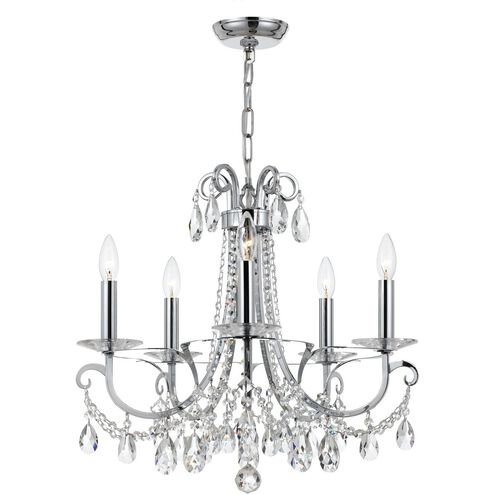 Othello 5 Light 21 inch Polished Chrome Chandelier Ceiling Light