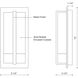 Gable Wall Sconce Wall Light in Chrome