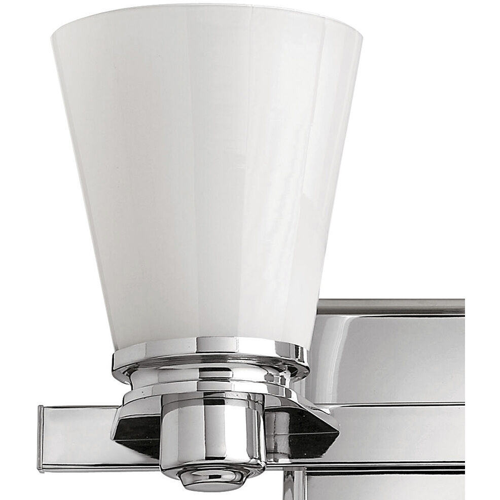 Avon 2 Light 14.5 inch Chrome Vanity Light Wall Light in White