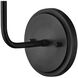 Clarke 1 Light 7.25 inch Black Sconce Wall Light