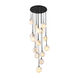 Nightfall 15 Light 22.8 inch Black Pendant Ceiling Light