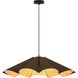 Delfina 1 Light 31.5 inch Black Pendant Ceiling Light in Ebony/Ash, 32 in, WEP Collection