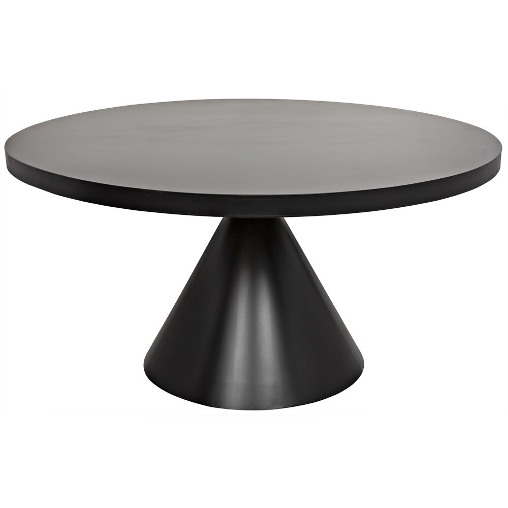 Cone 58.5 X 58.5 inch Matte Black Dining Table