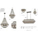 Bright 4 Light 18 inch Washed Gray/Malted Rust Chandelier Ceiling Light