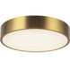 Alora Mood Adelaide LED 11.13 inch Aged Gold Flush Mount Ceiling Light